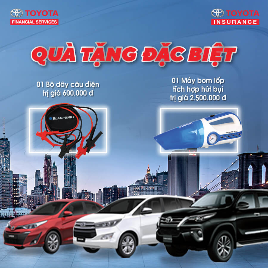 Quà tặng đặc biệt của Toyota Financial services và Toyota Insurance
