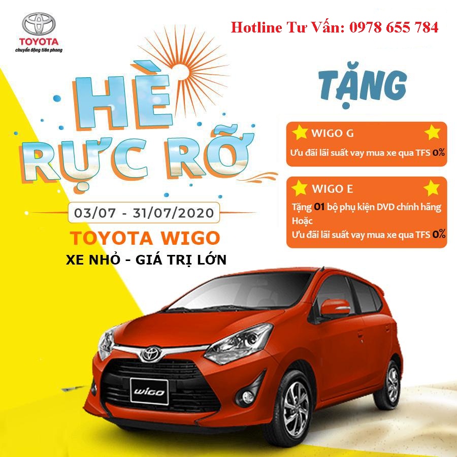 TOYOTA THỰC HIỆN CHƯƠNG TRÌNH ƯU ĐÃI DÀNH CHO KHÁCH HÀNG MUA XE TOYOTA WIGO
